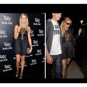 Dress For Love and Lemons Mini black xs luxury boho designer